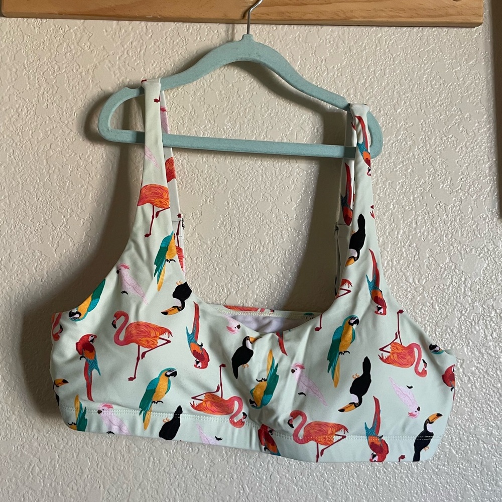 Tropical Birdd bikini top